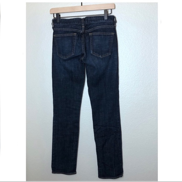 ⭕️Sold⭕️J. Crew Matchstick Jeans Dark Wash 24S - Picture 3 of 3